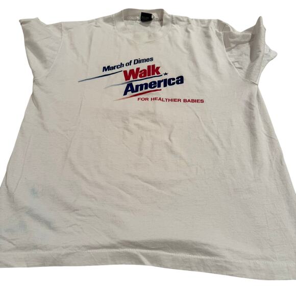Vintage March of Dimes T-Shirt - Screen Stars - Size XL - Picture 1 of 6